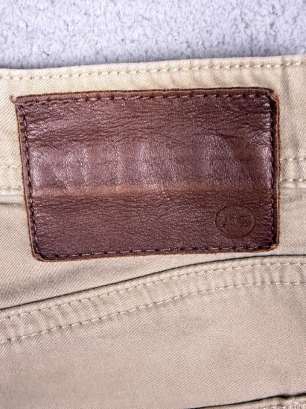 AG Adriano Goldschmied The Graduate Pants Men's 33x32 Khaki Beige Tailored Leg